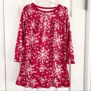Circo Snowflake Nightgown Pajamas XS 4/5